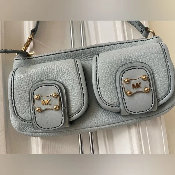 MICHAEL KORS Y2K Light Blue Leather Mini Shoulder Bag - Picture 5 of 6